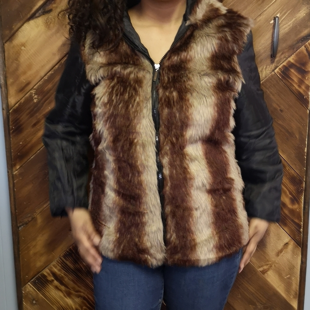 Faux fur jacket